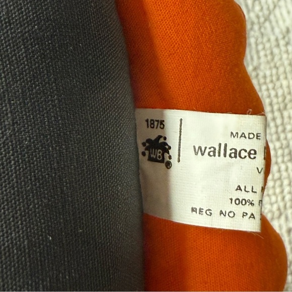 VINTAGE WALLACE BERRIE BLACK ORANGE HAPPY HALLOWEEN BORIS BAT PLUSH CIRCA 1982 - Picture 4 of 5